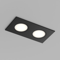 DK3112-BK Встраиваемый черный влагозащищенный светильник Denkirs PORT 2 лампы GU5.3 или LED модуля макс. 15 Вт DK3112-BK Встраиваемый черный влагозащищенный светильник Denkirs PORT 2 лампы GU5.3 или LED модуля макс. 15 Вт