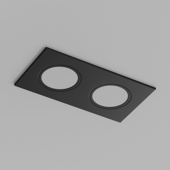 DK3112-BK Встраиваемый черный влагозащищенный светильник Denkirs PORT 2 лампы GU5.3 или LED модуля макс. 15 Вт