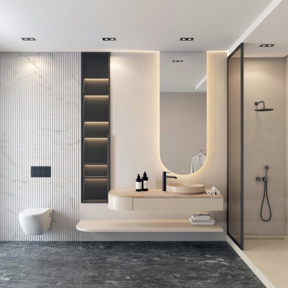 DK3112-BK Встраиваемый черный влагозащищенный светильник Denkirs PORT 2 лампы GU5.3 или LED модуля макс. 15 Вт