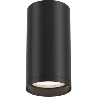 ST170.402.01 Черный матовый накладной спот диаметром 52мм и высотой 100мм под лампу GU10