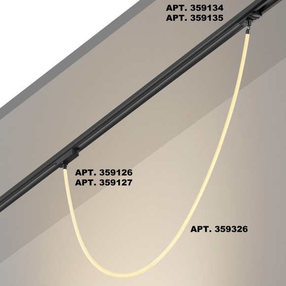 359326 KONST NT24 000 черный Светильник светодиодный IP20 LED 3000K 14W 170-265V 1360Лм RAMO