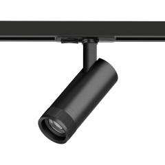 Трековый однофазный двужильный черный спот с изм. углом рассеивания 20-55° и рег. цвет. температурой 2700;4200;6000К 12W 840Лм CRI90 Canno Pro Lightstar C4127SS