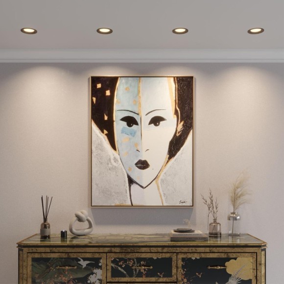 359845 Черный круглый светодиодный светильник с перекл. цв. температуры 15W 1500Лм 2700;3200;4000К 120° UGR16 CRI95 IP44 Novotech FLUO