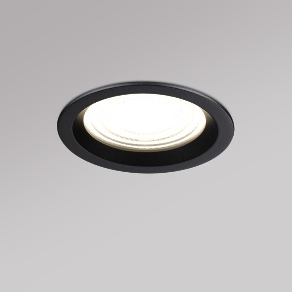 359845 Черный круглый светодиодный светильник с перекл. цв. температуры 15W 1500Лм 2700;3200;4000К 120° UGR16 CRI95 IP44 Novotech FLUO