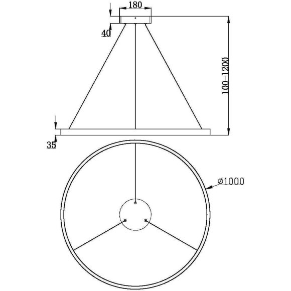 Подвесной светильник Maytoni MOD058PL-L54BK