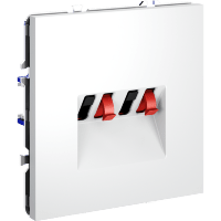 VLS060302 Розетка акустическая 4-местная для подключения динамиков и других звуковоспроизводящих устройств (для проводов сечением 0,5 — 4 ММ²) белого матового цвета VOLTUM S70 (белый матовый)