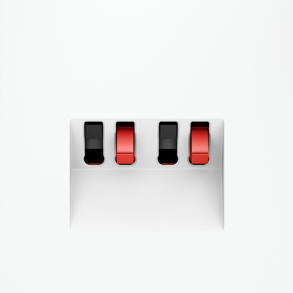 VLS060302 Розетка акустическая 4-местная для подключения динамиков и других звуковоспроизводящих устройств (для проводов сечением 0,5 — 4 ММ²) белого матового цвета VOLTUM S70 (белый матовый) VLS060302 Розетка акустическая 4-местная для подключения динамиков и других звуковоспроизводящих устройств (для проводов сечением 0,5 — 4 ММ²) белого матового цвета VOLTUM S70 (белый матовый)