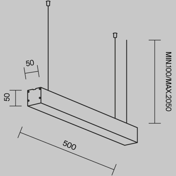 Линейный светильник Technical LL312025