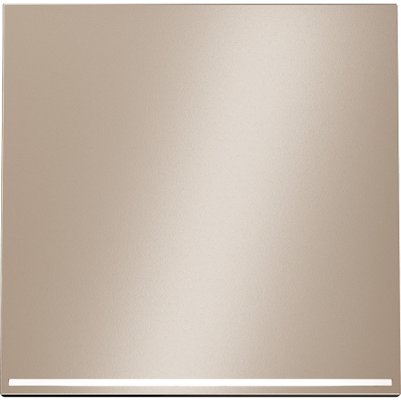 VLSM000210 Клавиша металлическая платинового цвета для выключателя и переключателя одноклавишного с подсветкой VOLTUM S70 (платина)