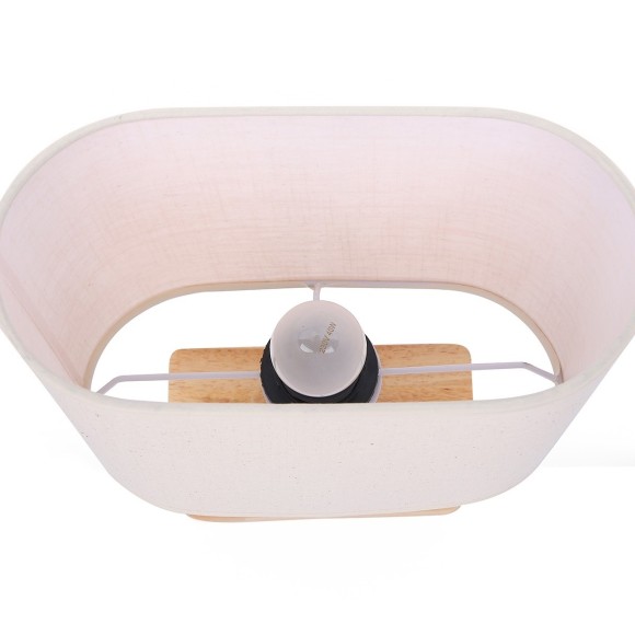 8205/1T COUNTY LN25 светлое дерево/бежевый, дерево/текстиль Настольная лампа E27 1*60W 220V MADERANA