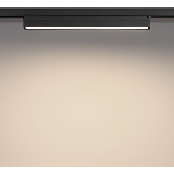 Novotech ITER 359788 Черный линейный однофазный трехжильный трековый светильник, 40см, с CCT переключением цветовой температуры, LED 24Вт 1294Лм CRI≥90 108° 2700-3200-4000К IP20 220V