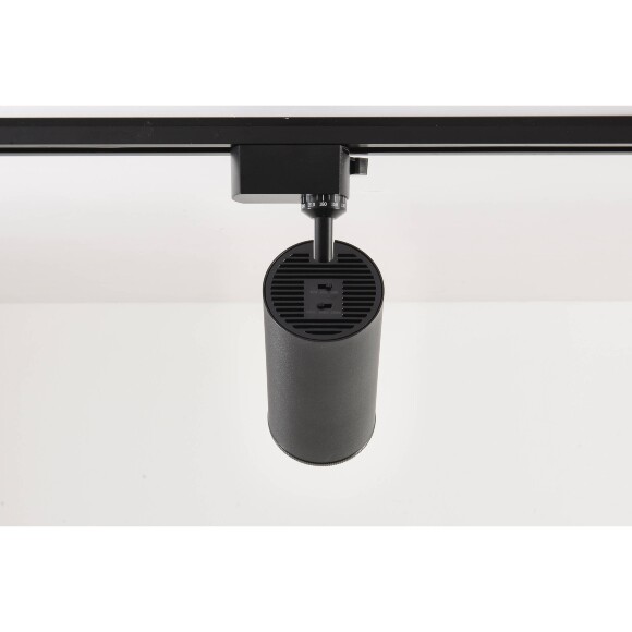 Crystal Lux CLT 0.31 021 BK 3CCT ZOOM 1409/070 Черный однофазный двужильный трековый спот с изменяемым углом рассеивания 10-60°, переключаемой цветовой температурой 3000,4000,6000К и мощностью 10,20,30Вт, яркость 900-2800Лм CRI90