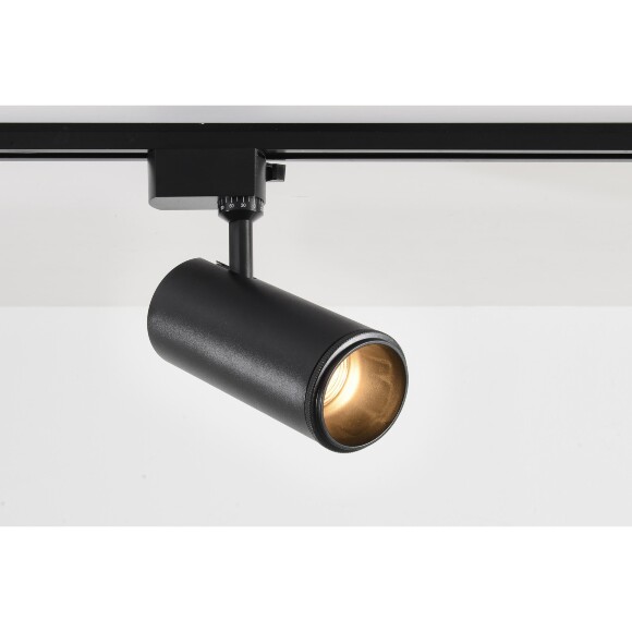 Crystal Lux CLT 0.31 021 BK 3CCT ZOOM 1409/070 Черный однофазный двужильный трековый спот с изменяемым углом рассеивания 10-60°, переключаемой цветовой температурой 3000,4000,6000К и мощностью 10,20,30Вт, яркость 900-2800Лм CRI90