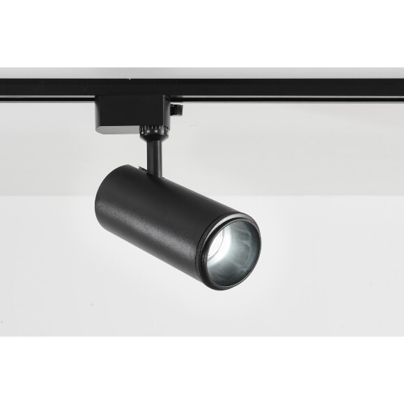 Crystal Lux CLT 0.31 021 BK 3CCT ZOOM 1409/070 Черный однофазный двужильный трековый спот с изменяемым углом рассеивания 10-60°, переключаемой цветовой температурой 3000,4000,6000К и мощностью 10,20,30Вт, яркость 900-2800Лм CRI90