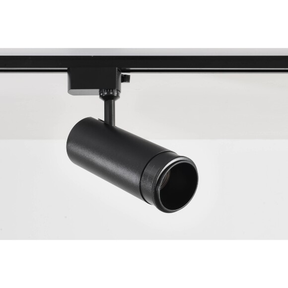 Crystal Lux CLT 0.31 021 BK 3CCT ZOOM 1409/070 Черный однофазный двужильный трековый спот с изменяемым углом рассеивания 10-60°, переключаемой цветовой температурой 3000,4000,6000К и мощностью 10,20,30Вт, яркость 900-2800Лм CRI90