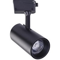 Однофазный двужильный светодиодный трековый светильник Arte Lamp A2665PL-1BK Vinsant 4000К 850Лм CRI85+ 24° 20Вт