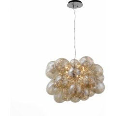 SL432.203.12 Люстра подвесная ST-Luce Хром/Коньячный G9 12*5W SOSPIRO SL432.203.12 Люстра подвесная ST-Luce Хром/Коньячный G9 12*5W SOSPIRO