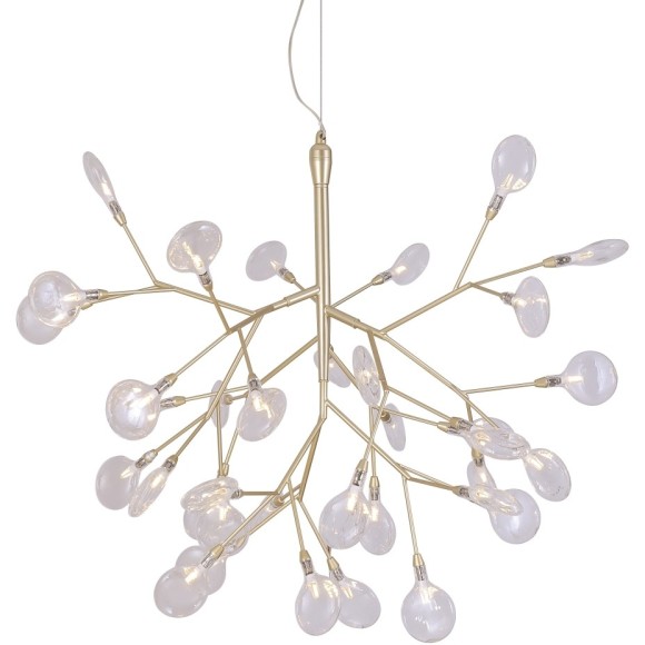 Светильник подвесной Crystal Lux EVITA SP36 GOLD/TRANSPARENT