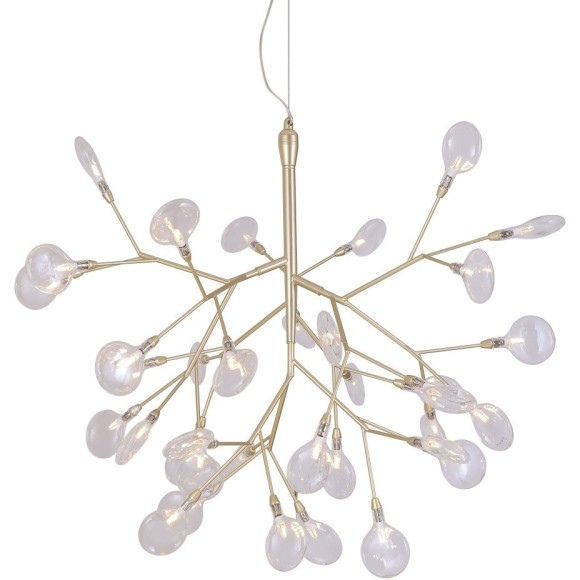 Светильник подвесной Crystal Lux EVITA SP36 GOLD/TRANSPARENT