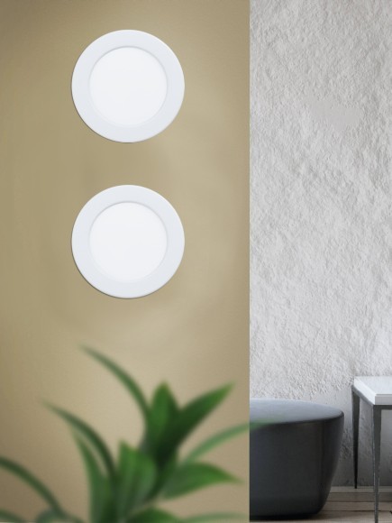 99148 Светодиодный встраиваемый светильник FUEVA 5, 5,5W (LED), ?117, ET26, 700lm, 4000K, сталь, белый/пла