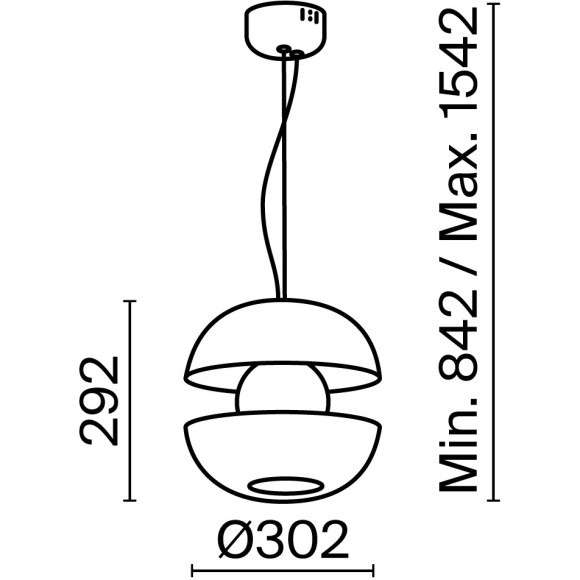 Подвесной светильник Maytoni MOD322PL-L6B3K
