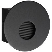 7165/3WL Светодиодная черная подсветка для лестниц и пола встр. в стены 3W 2700K 73Лм ODEON LIGHT ESCALA