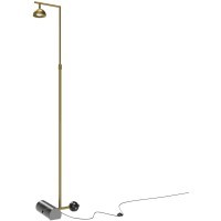Латунный светодиодный торшер с рег. высотой 1.2-2.1м и поворотным плафоном 10Вт 3000К Maytoni Pikant MOD372FL-L10BS3K