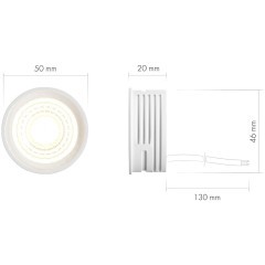 DK3000-5W Светодиодный модуль 20x50мм (замена GU10, Gu5.3), 5Вт, 3000К, CRI80, не диммируемый DK3000-5W Светодиодный модуль 20x50мм (замена GU10, Gu5.3), 5Вт, 3000К, CRI80, не диммируемый