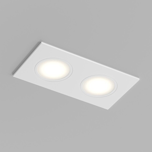 DK3112-WH Встраиваемый белый влагозащищенный светильник Denkirs PORT 2 лампы GU5.3 или LED модуля макс. 15 Вт