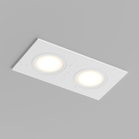 DK3112-WH Встраиваемый белый влагозащищенный светильник Denkirs PORT 2 лампы GU5.3 или LED модуля макс. 15 Вт