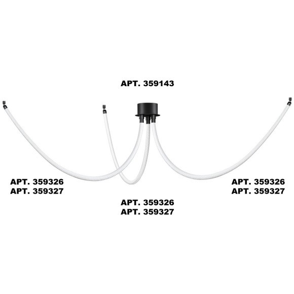 359327 KONST NT24 000 черный Светильник светодиодный IP20 LED 4000K 14W 170-265V 1360Лм RAMO