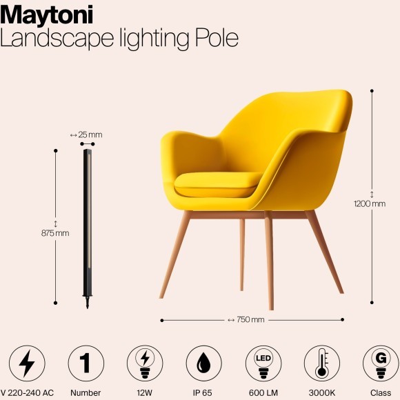 Ландшафтный светильник Outdoor O440FL-L12GF3K