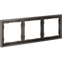 VLS100314 Рамка пластиковая для электрических изделий коричневого цвета VOLTUM серии S70 на 3 пост (капучино)