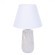 8211/1T CLASSI LN25 белый жемчужный/белый, керамика/текстиль Настольная лампа Е27 1*60W 220V SINNA
