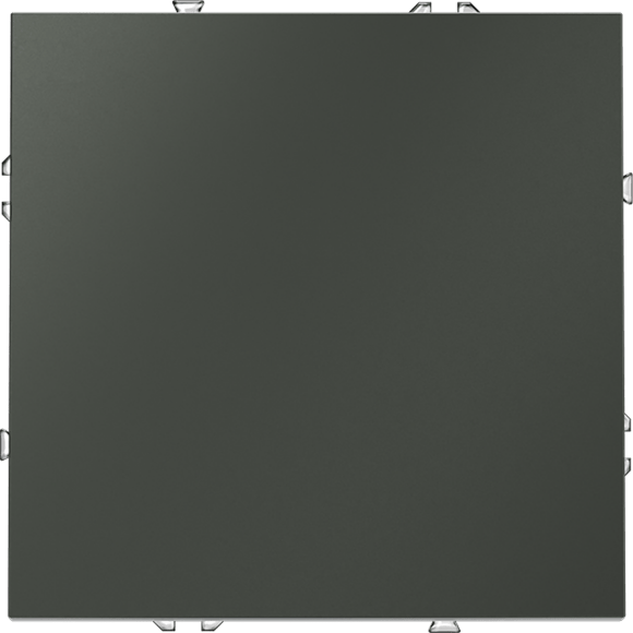 VLS010307 Проходной выключатель (переключатель) встраиваемый одноклавишный на 10 ампер (2200 Ватт) графитового цвета VOLTUM S70 (графит)