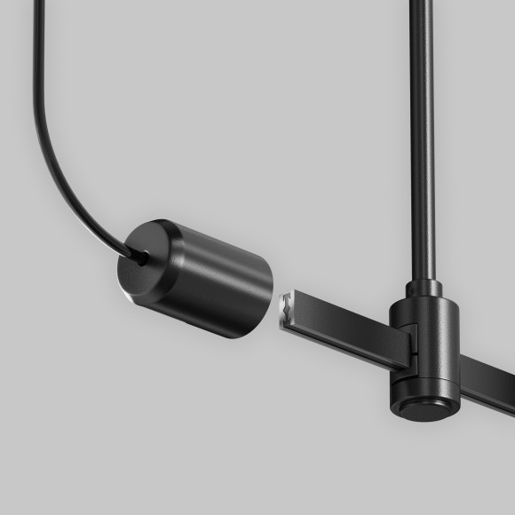 Боковой ввод питания с рег. длины 20-120см Maytoni Flarity TRA154C-SB1-B