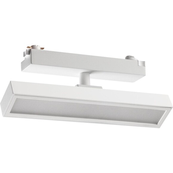 Novotech STRATUS 359774 Белый однофазный двужильный трековый светодиодный светильник, линейный 20см, поворотный, CCT перекл. цветовой температуры, LED 12Вт 797Лм 2700;3200;4000К CRI90 105° IP20 220В, коэф. пульсации < 1%