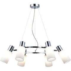 SLE1139-103-06 Светильник подвесной Хром/Белый E14 6*60W GESSI