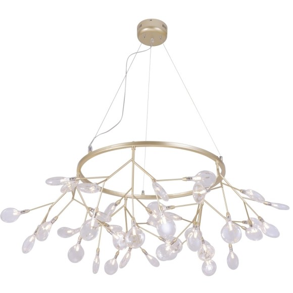 Светильник подвесной Crystal Lux EVITA SP45 D GOLD/TRANSPARENT