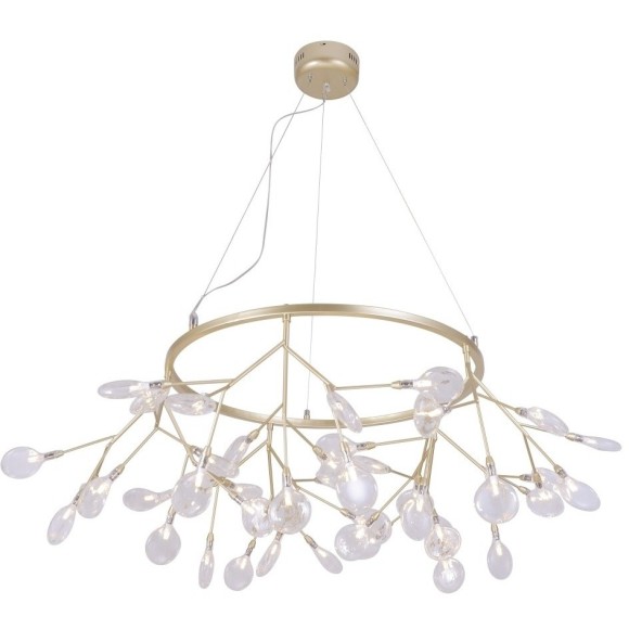 Светильник подвесной Crystal Lux EVITA SP45 D GOLD/TRANSPARENT