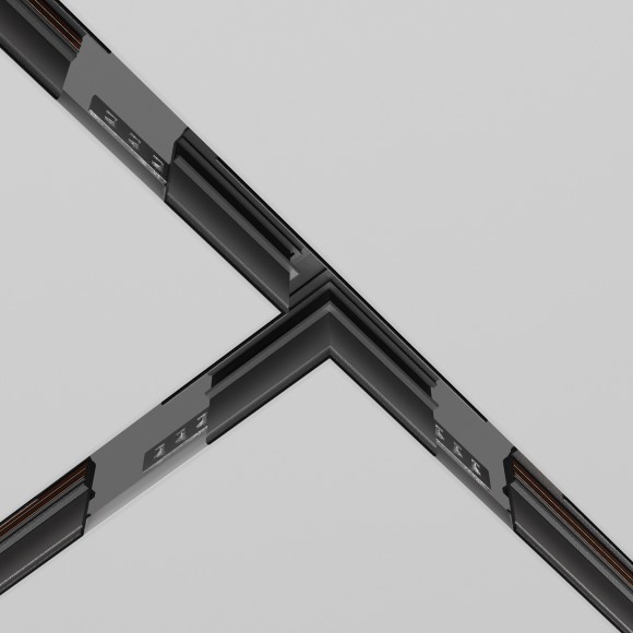 Т-образный соединитель для шинопроводов в ГКЛ 9.5мм Maytoni Exility TRA034CT-42B