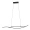 901207 EGLO GRISOLIA Светодиодный подвесной светильник LED, 20Вт, 2500Лм, 4000K, пластик/сталь, черный/белый