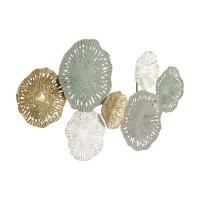 426041 CHIKUMA Декоративное панно металл золотой белый зеленый