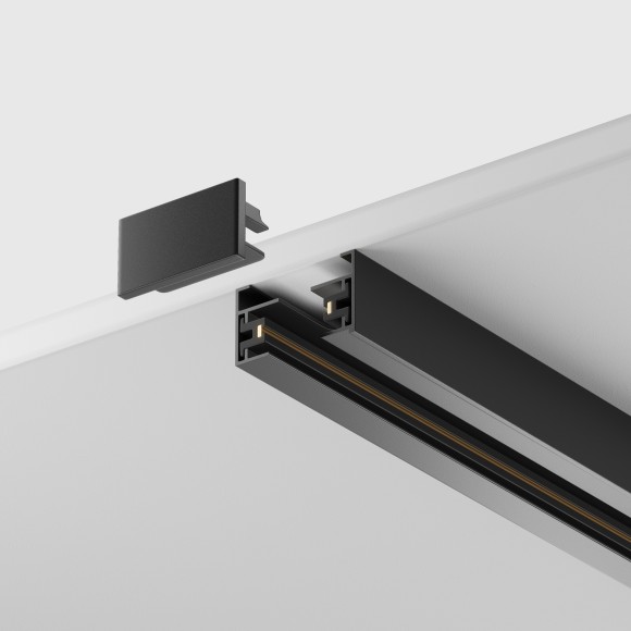 1м черный однофазный двужильный накладной шинопровод Maytoni TRX001-111B