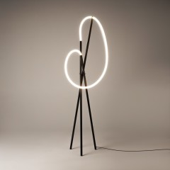 Диммируемый декоративный светодиодный торшер 36Вт 2500лм 3000К RA80 Maytoni Crochet MOD369FL-L36B3K