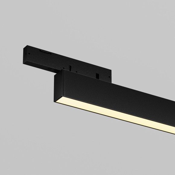 TR192-1-16W2.7K-B Ультратонкий трековый диммируемый по TRIAC 0/1-10V магнитный светодиодный светильник Maytoni Levity CRI90+ 2700К 720Лм 100° 16Вт