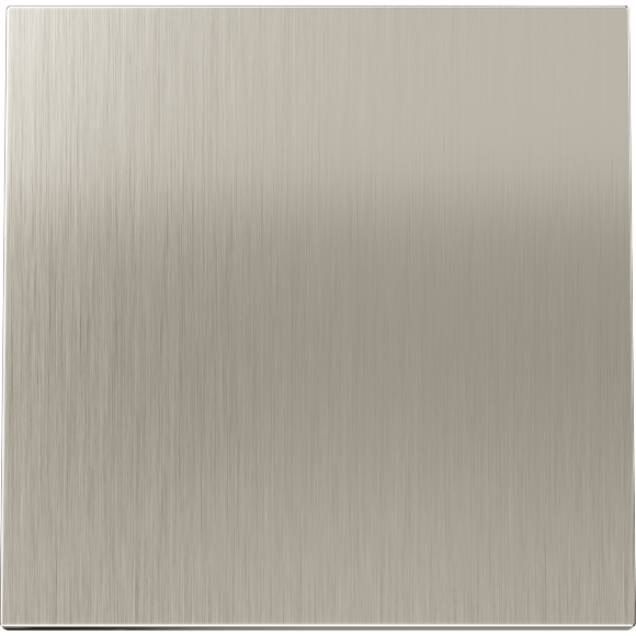 VLSM000111 Клавиша металлическая для выключателя и переключателя одноклавишного никелевого цвета VOLTUM S70 Metal (никель)