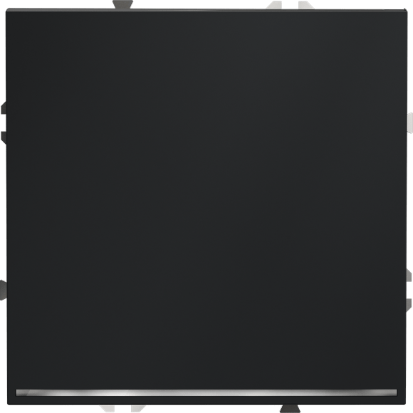 VLS010407 Проходной выключатель (переключатель) встраиваемый одноклавишный с подсветкой 10 ампер (2200 Ватт) графитового цвета VOLTUM S70 (графит)