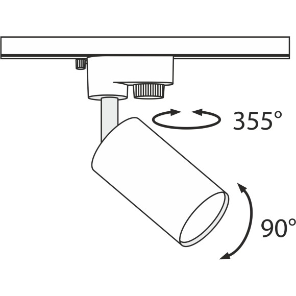 Трековый светильник Technical TR002-1-GU10-W