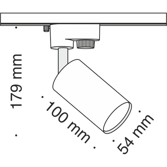Трековый светильник Technical TR002-1-GU10-W